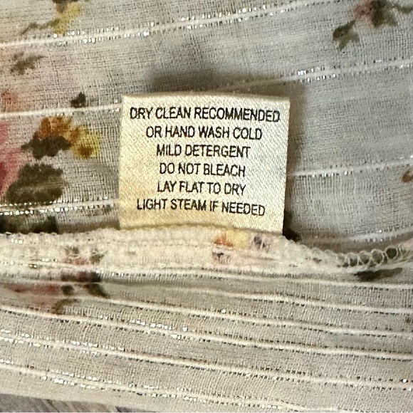 Lovestitch Women's Floral Peasant Blouse Tunic Tassel Tie Size‎ M Multicolor - Picture 7 of 7